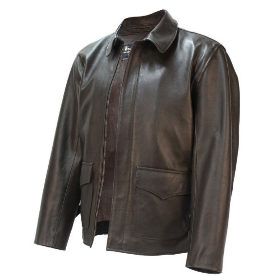 St.John's Bay leather jacket ブラウン St. Johns Bay VTG lined Brown soft leather bomber jacket